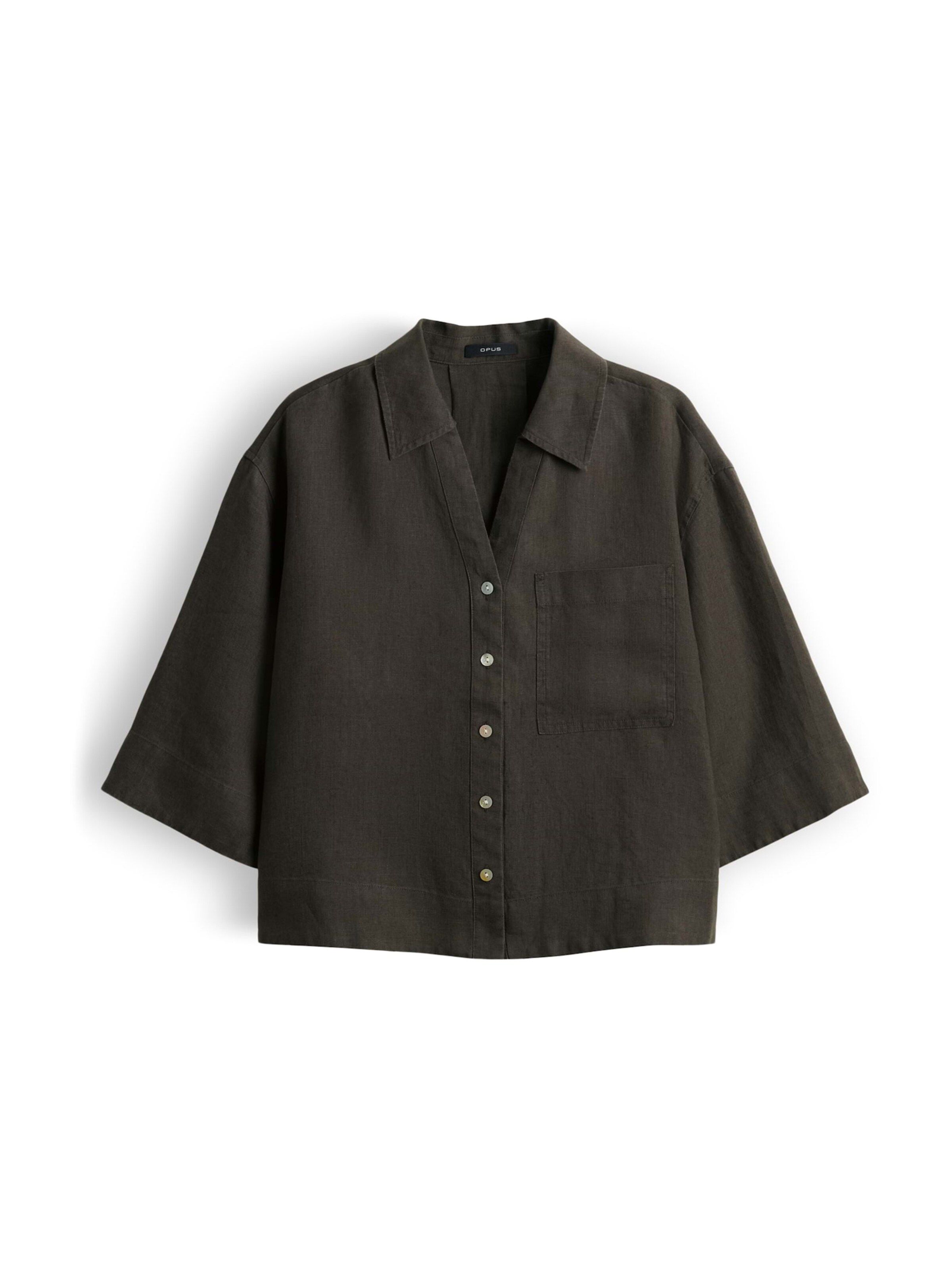 OPUS - Blusa 'Flippa' en verde: frente