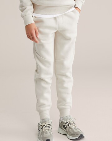 WE Fashion - Tapered Pantalón en beige: frente