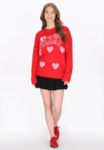 MYMO Sweater in Red