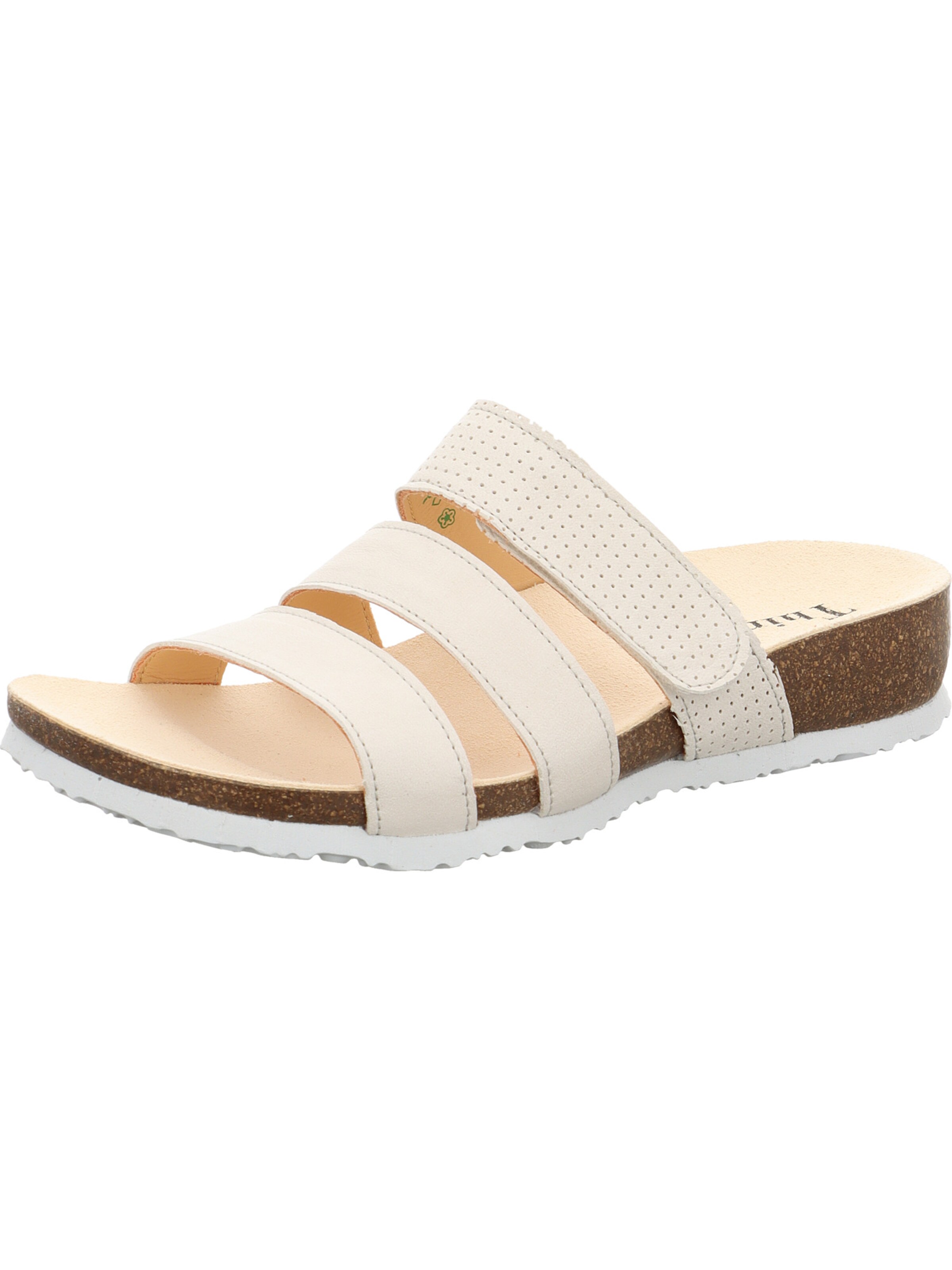 THINK! Muiltjes 'Julia' in Beige: voorkant