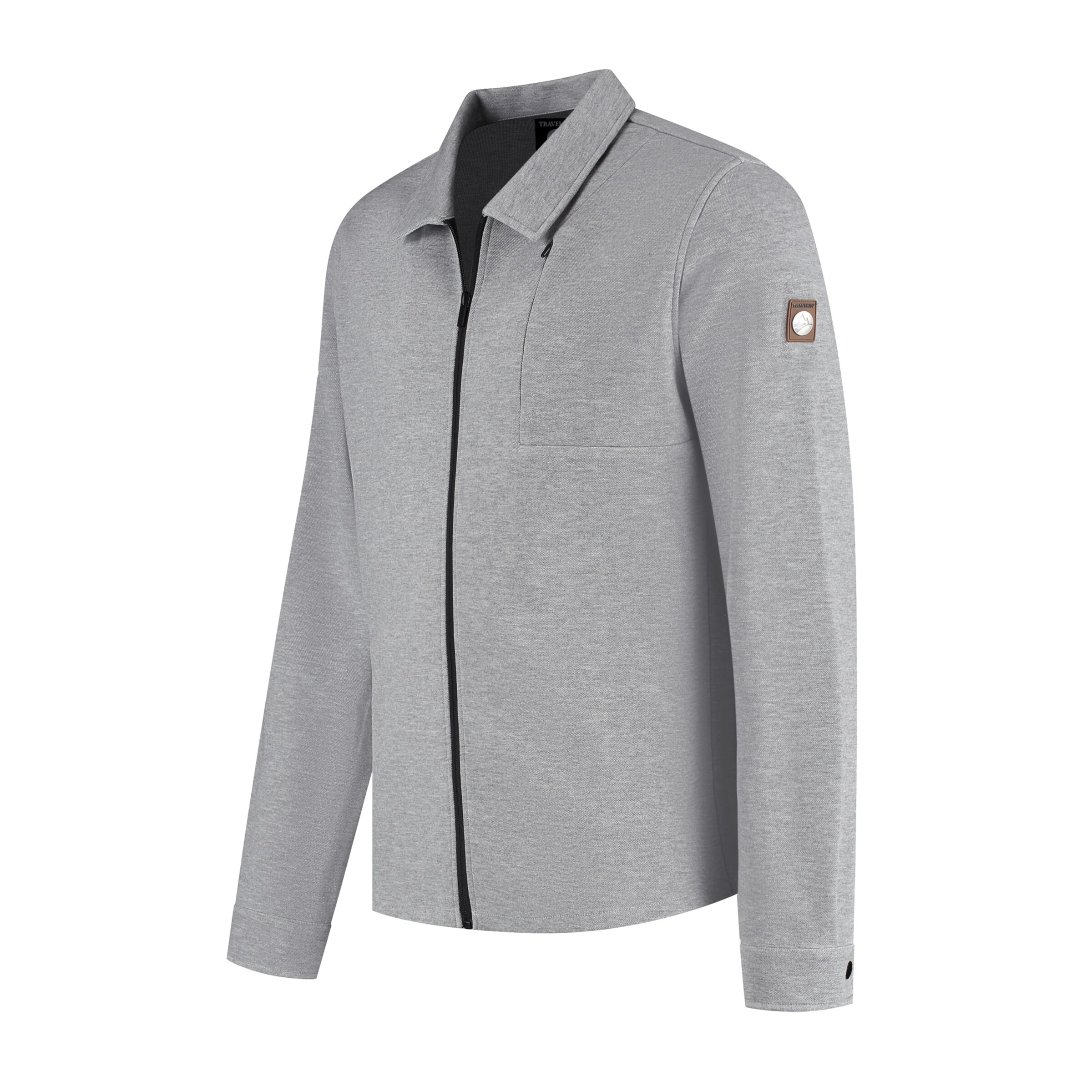 Travelin Fleece jacket 'Njord' in Grey