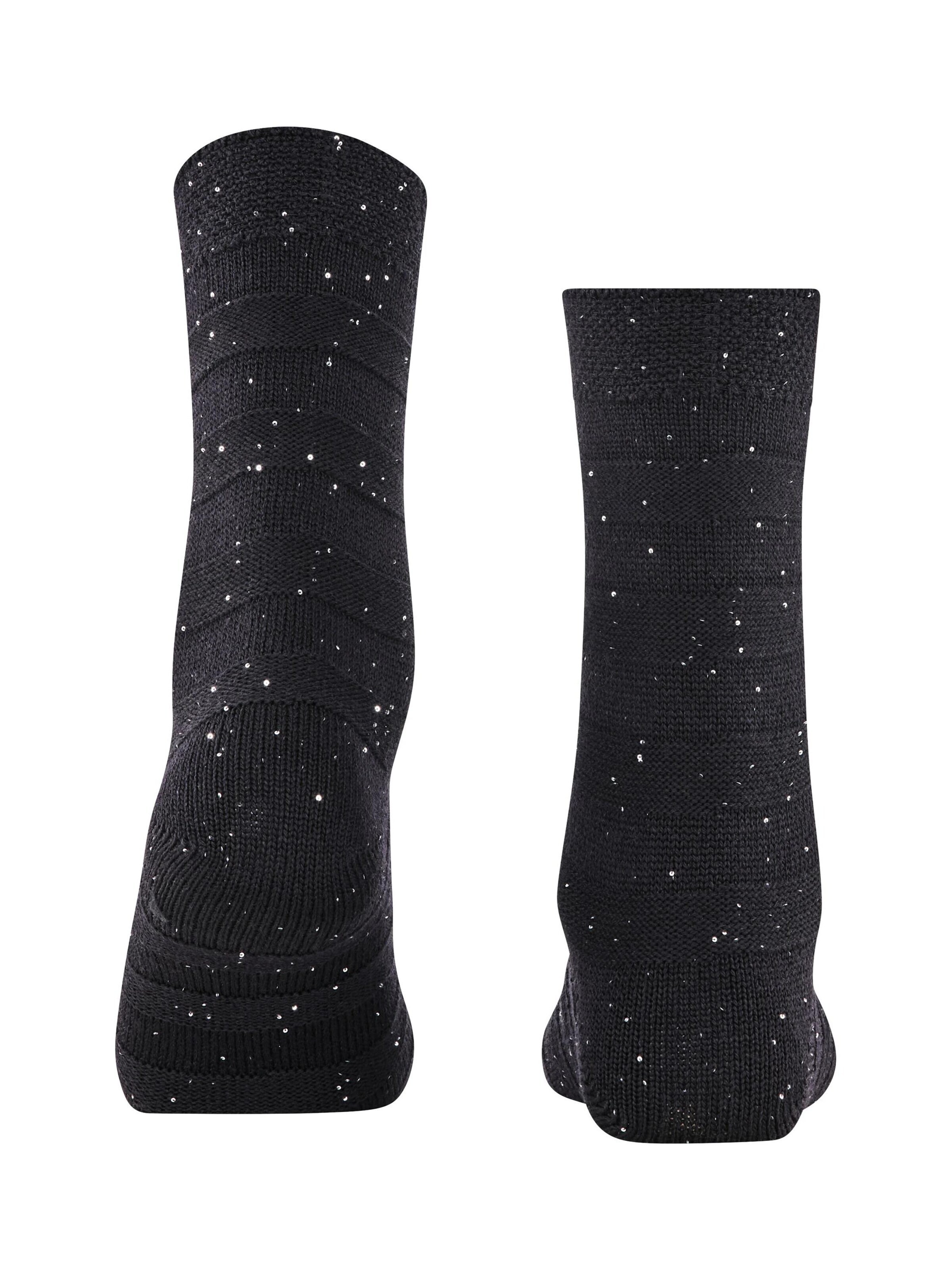 FALKE Socks 'Sparkle Stripes' in Black