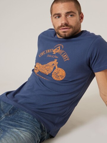 T-Shirt 'Park' Deeluxe en violet : devant