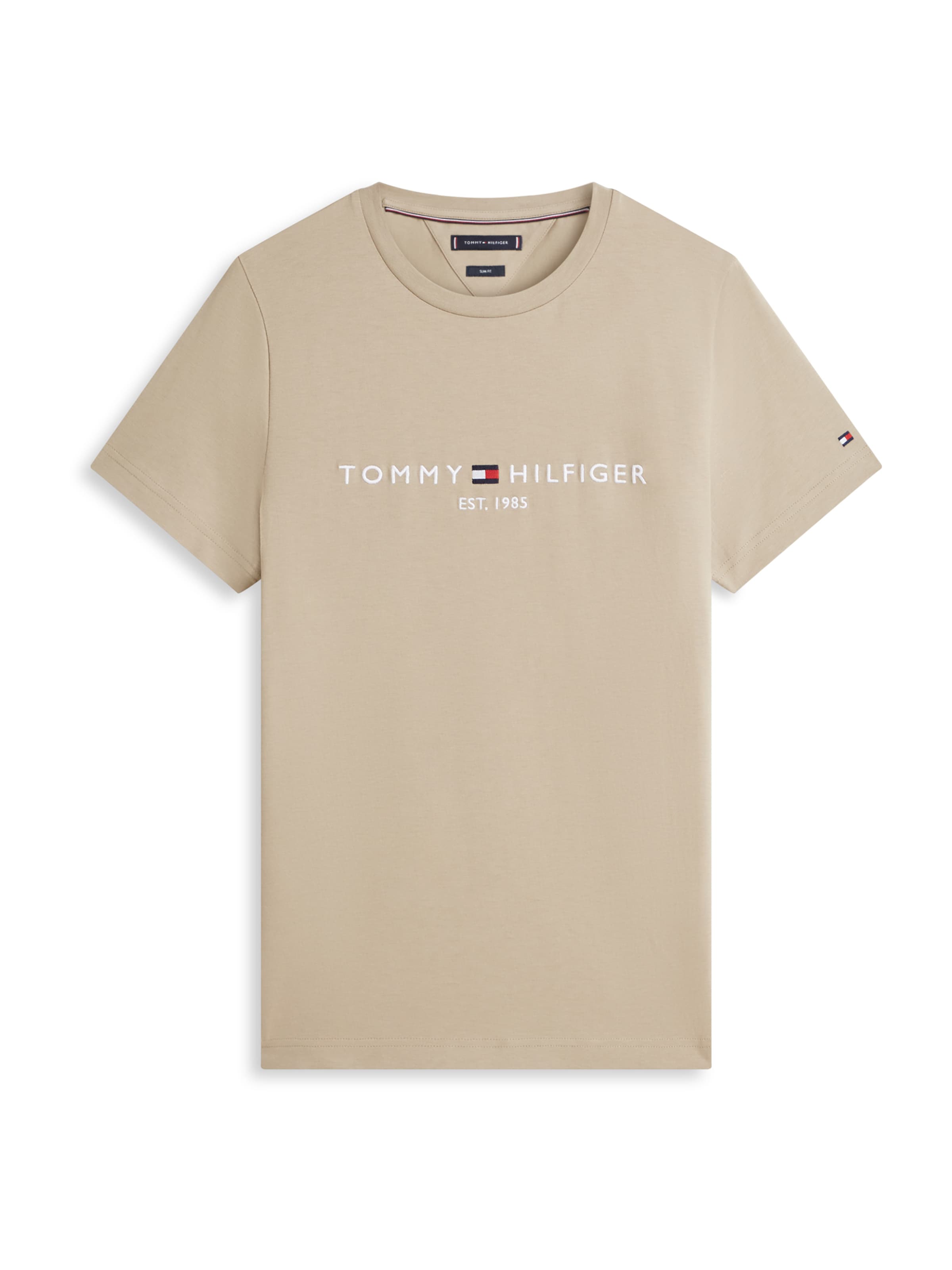 TOMMY HILFIGER Regular fit T-shirt i grön: framsida