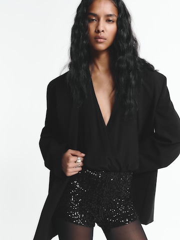 Regular Pantaloni 'PACIFIC' de la Pull&Bear pe negru: față