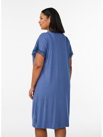 Camicia da notte 'Mhali' di Zizzi in blu