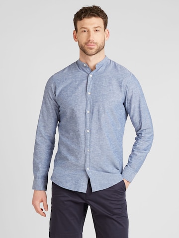 JACK & JONES Regular fit Button Up Shirt in Blue: front