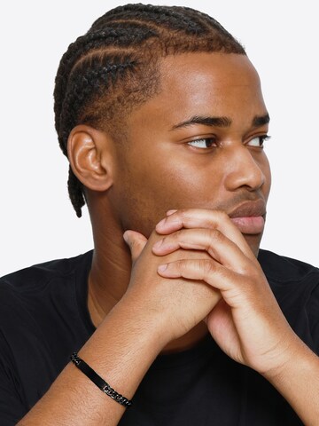 Heideman Armband 'Roman' in Zwart: voorkant