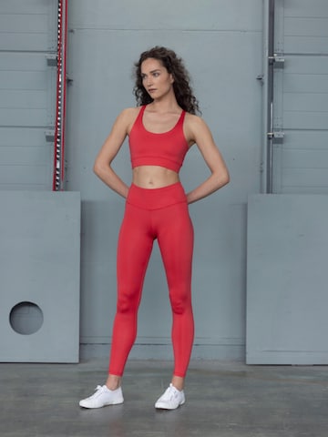 Hey Honey Leggings in Red: front