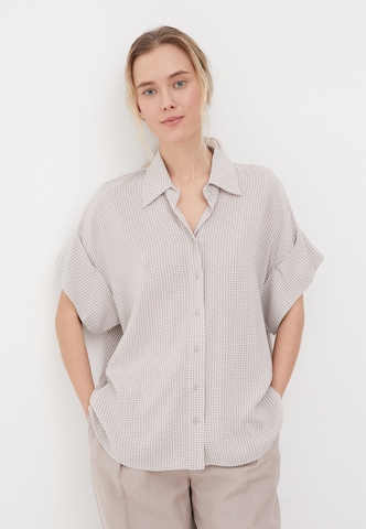Finn Flare Bluse 'Oversize' in Beige: Vorderseite