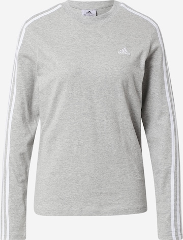 ADIDAS SPORTSWEAR Performance shirt 'Essentials 3-Stripes' in Grey: front