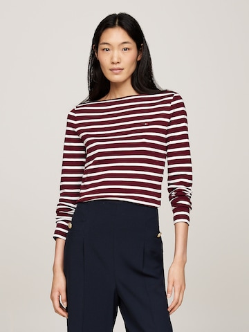 T-shirt TOMMY HILFIGER en rouge : devant