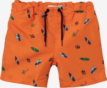 NAME IT Plavecké šortky – oranžová: přední strana