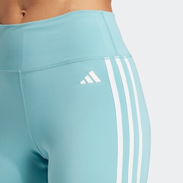 ADIDAS PERFORMANCE Skinny Workout Pants in Blue