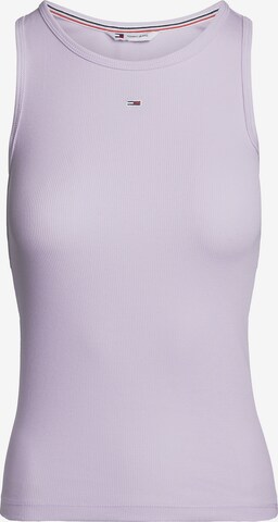 Tommy Jeans Top 'Essenial' in Purple: front