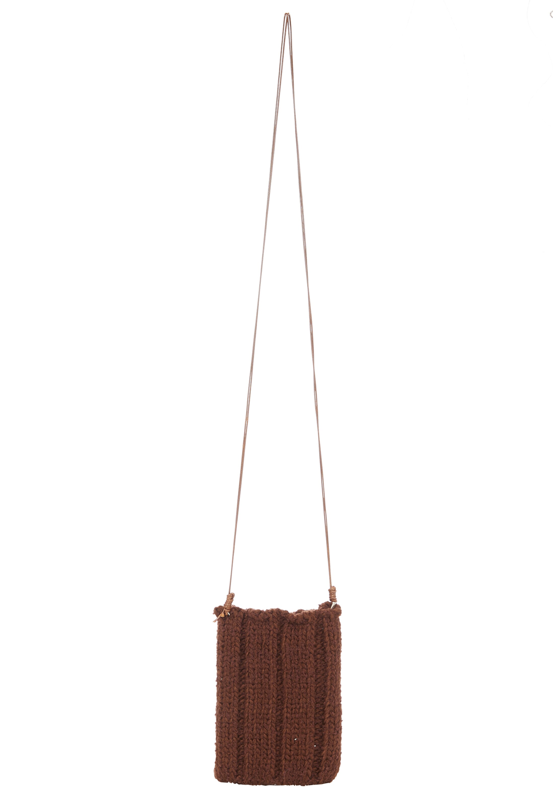 FELIPA - Mala de ombro em castanho: frente