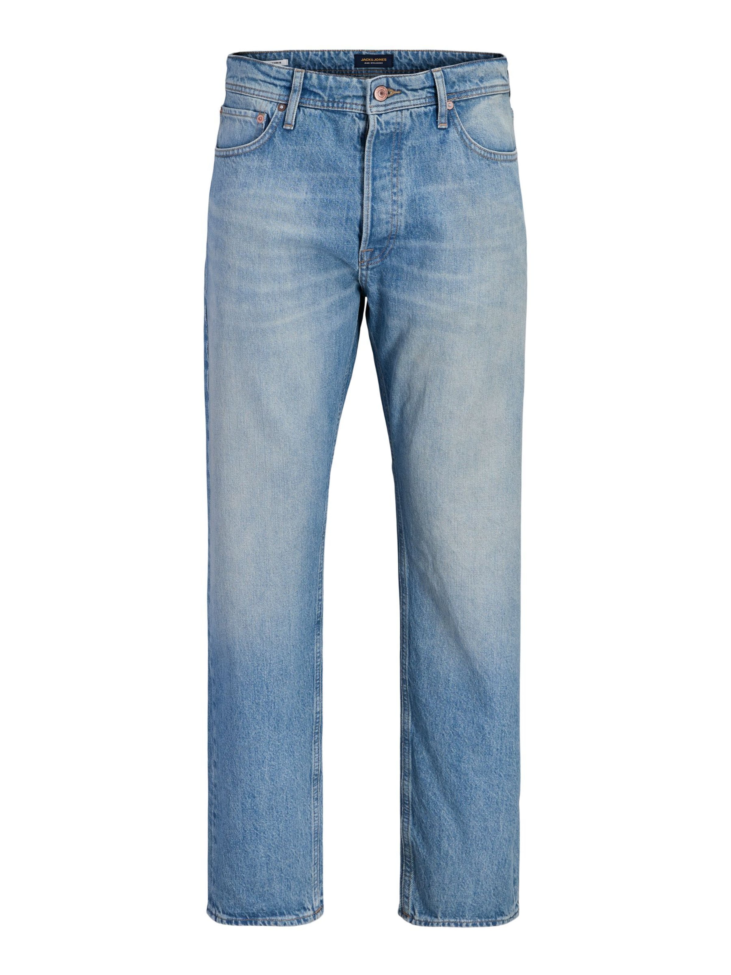 JACK & JONES Loosefit Jeans 'JJIChris JJCooper' in Blauw: voorkant