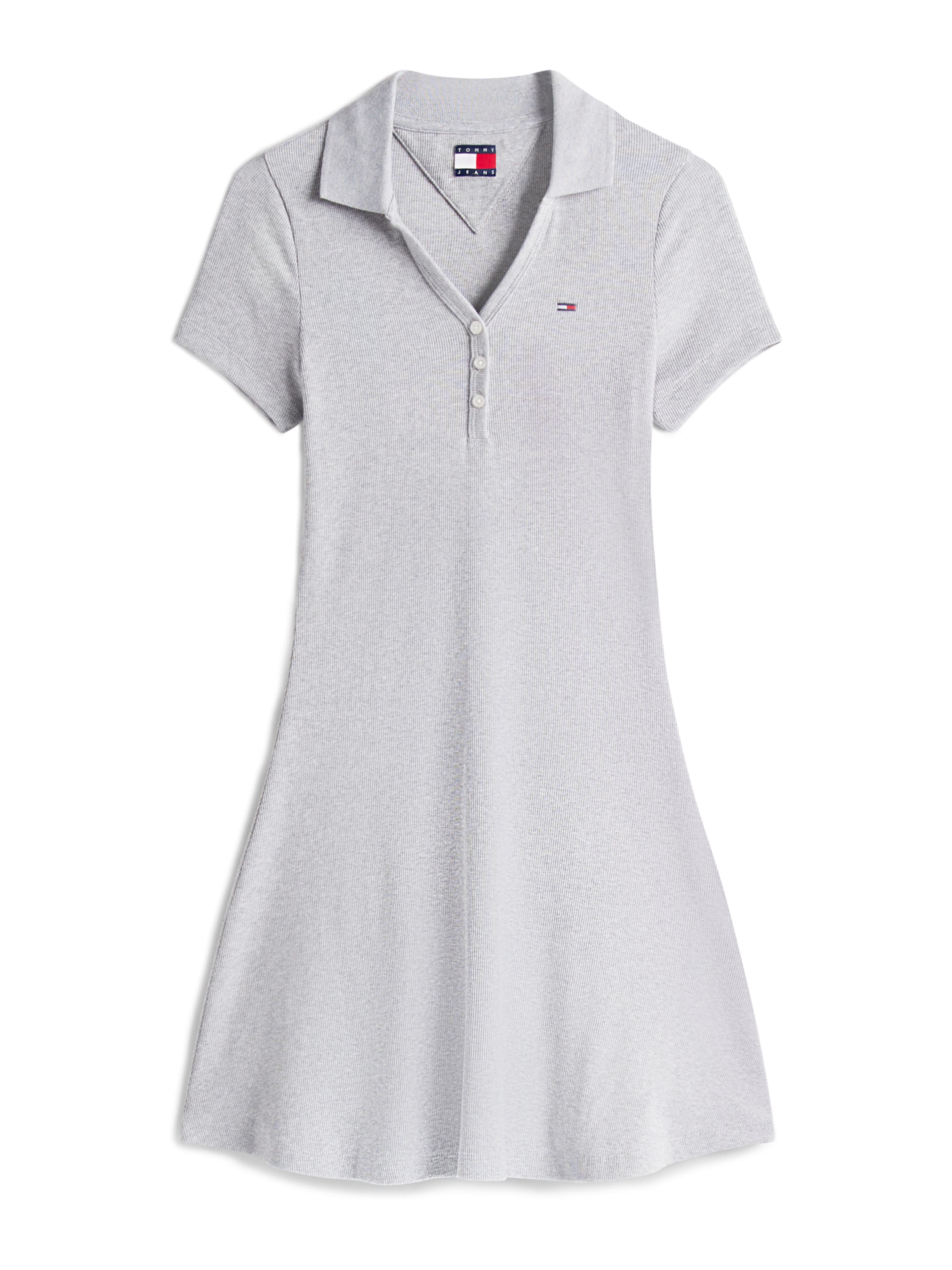 Rochie de la Tommy Jeans pe gri: față