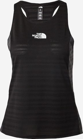 THE NORTH FACE Sports Top in Black: front