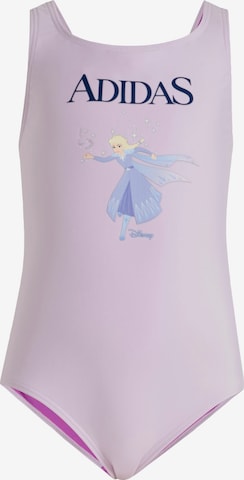 ADIDAS SPORTSWEAR Urheilullinen uima-asu 'Adidas x Disney Die Eiskönigin' värissä lila: etupuoli