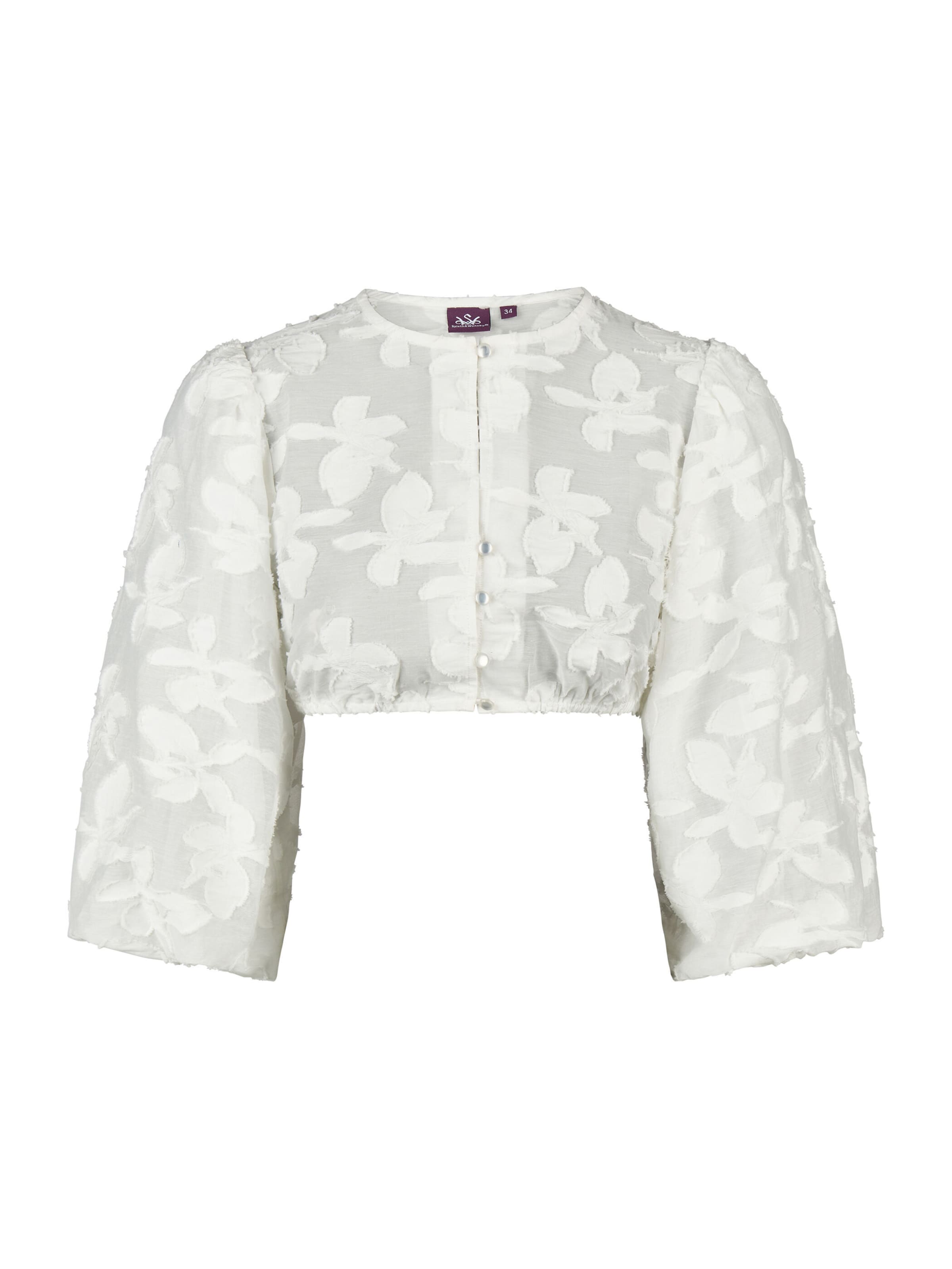 Blouse folklorique 'Kirnia' SPIETH & WENSKY en blanc : devant