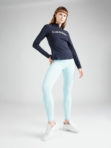 Calvin Klein Sport Skinny Športne hlače | modra barva