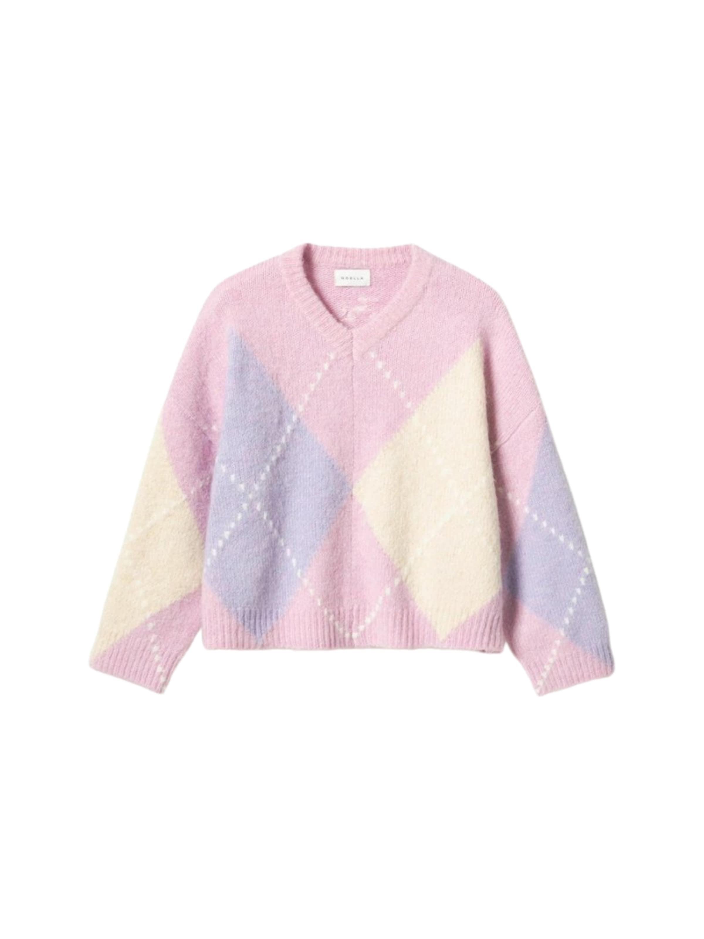 Pull-over ' Lai ' Noella en rose : devant
