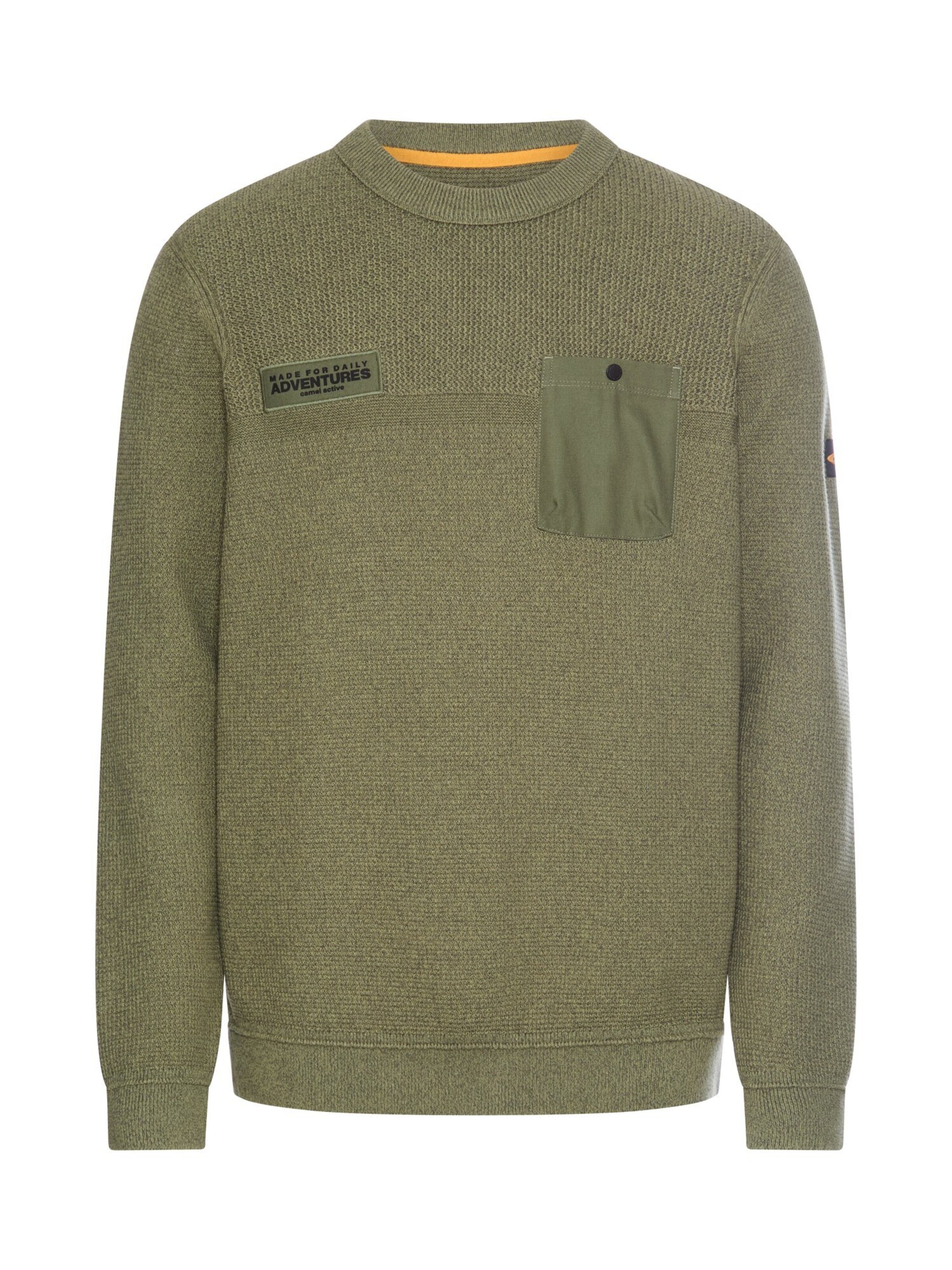 CAMEL ACTIVE Sweater in Green: front