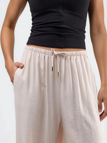 Busem Wide leg Broek in Beige