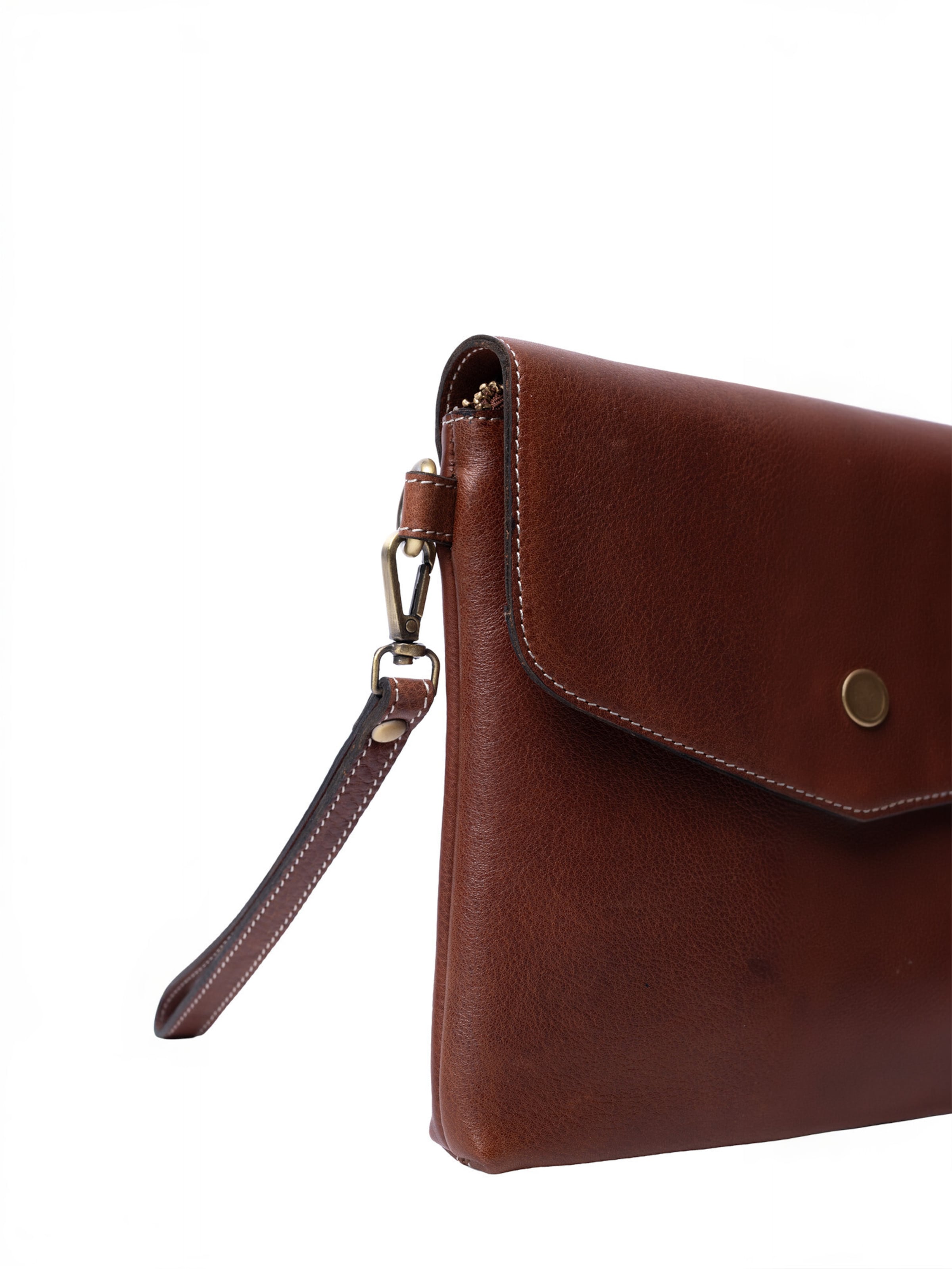 RE:DESIGNED Shopper ' Saya ' in Bruin: zijkant