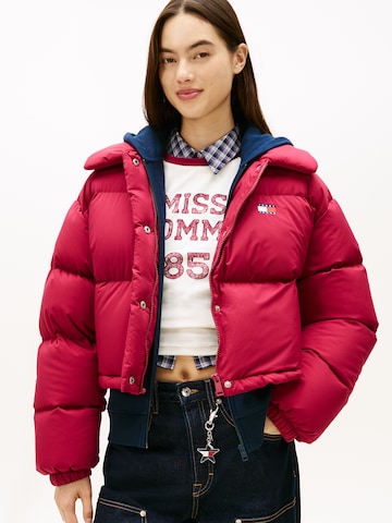 Tommy Jeans Winter Jacket in Purple: front