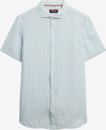 Superdry Regular fit Button Up Shirt in Blue: front