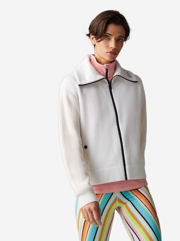 Bogner Fire + Ice Funktionsfleecejacke 'Britt' in Weiß: Vorderseite