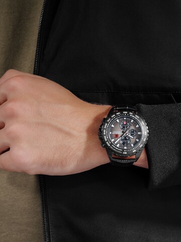 SWISS MILITARY HANOWA Analog watch 'Stone Marten' in Black