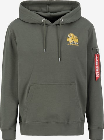 ALPHA INDUSTRIES - Sweatshirt em verde: frente