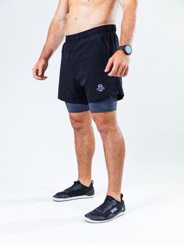 Lifters Slimfit Sporthose 'Hybrid 2-in-1' in Schwarz