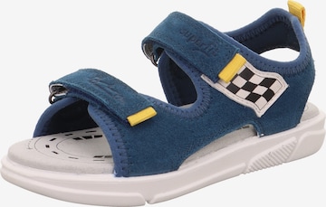SUPERFIT Offene Schuhe in Blau: predná strana