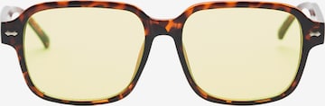 Pull&Bear Okulary przeciwsłoneczne w kolorze brązowy: przód