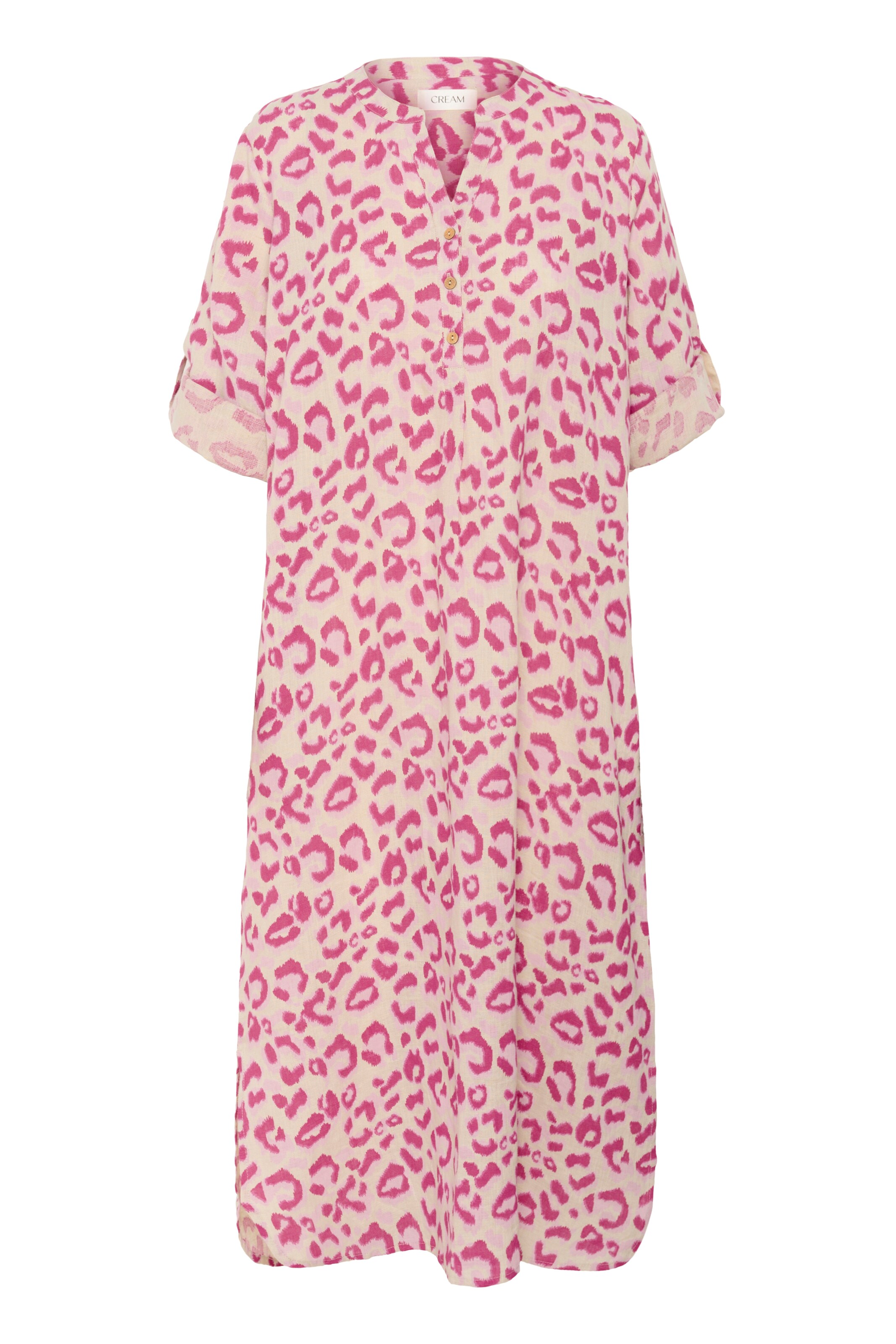 Robe-chemise 'Bellis' Cream en rose : devant