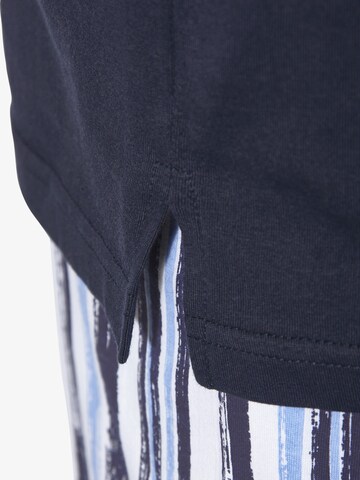 Jan Vanderstorm Pyjama kort 'Askivar' in Blauw