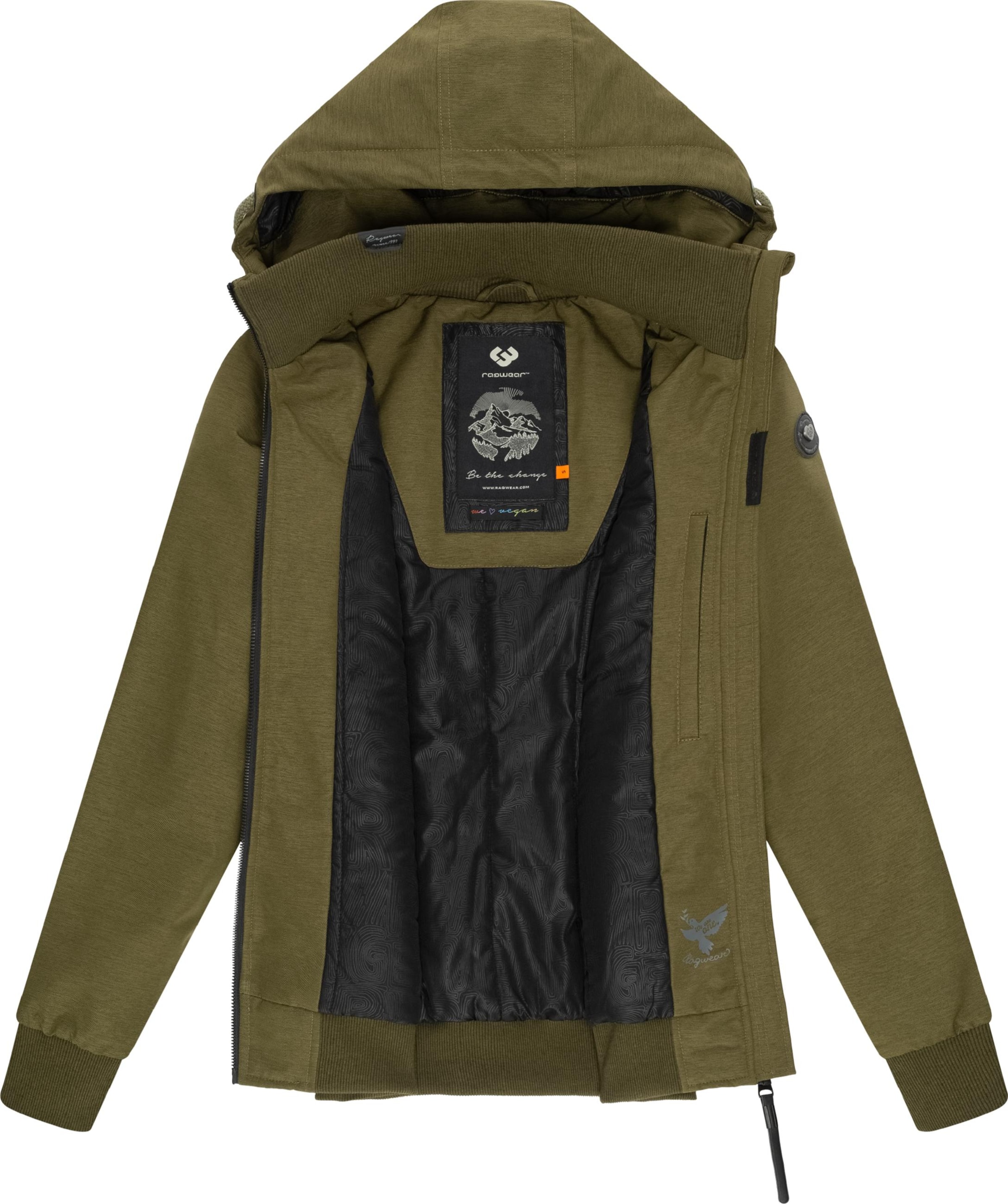 Veste d’hiver 'Nuggie' Ragwear en vert