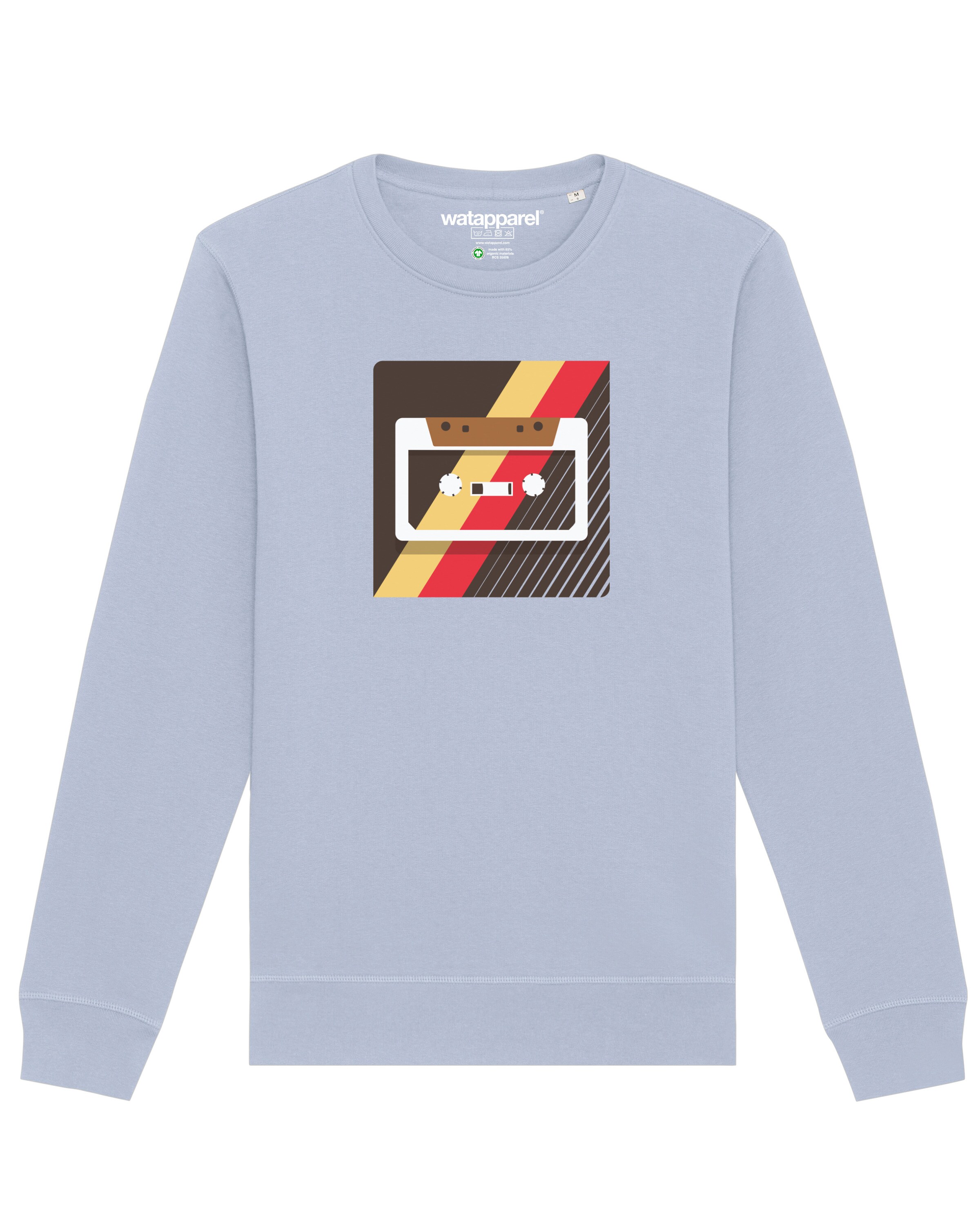 Sweat-shirt 'Kassette' Watapparel en bleu : devant
