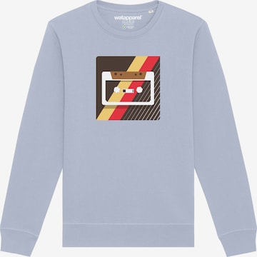 Sweat-shirt 'Kassette' Watapparel en bleu : devant