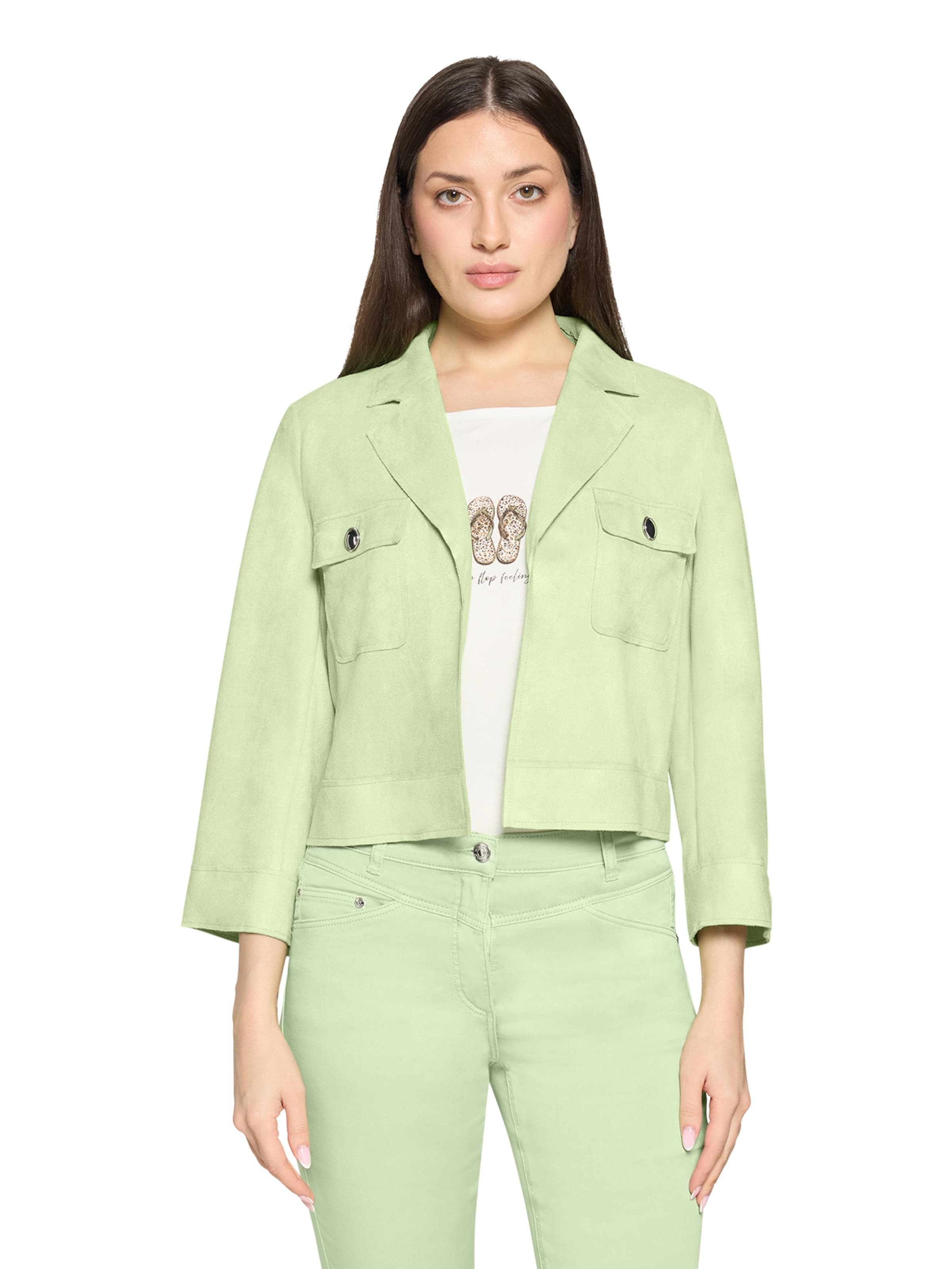 Giacca di mezza stagione di Betty Barclay in verde: frontale