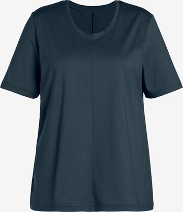 T-shirt Ulla Popken en bleu : devant