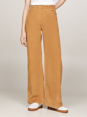 Tommy Jeans Wide leg Trousers in Yellow