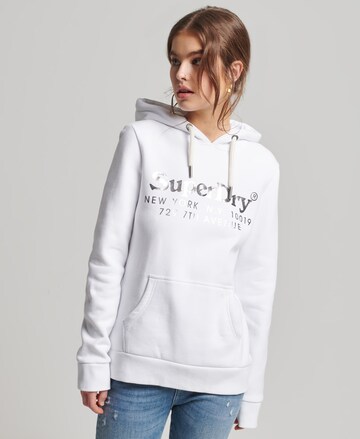 Superdry Sweatshirt 'Venue Interest' in Weiß: predná strana