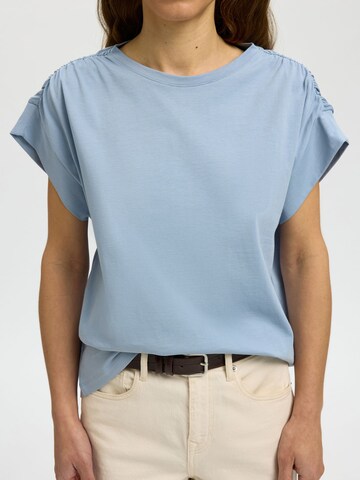 SELECTED - Camiseta en azul
