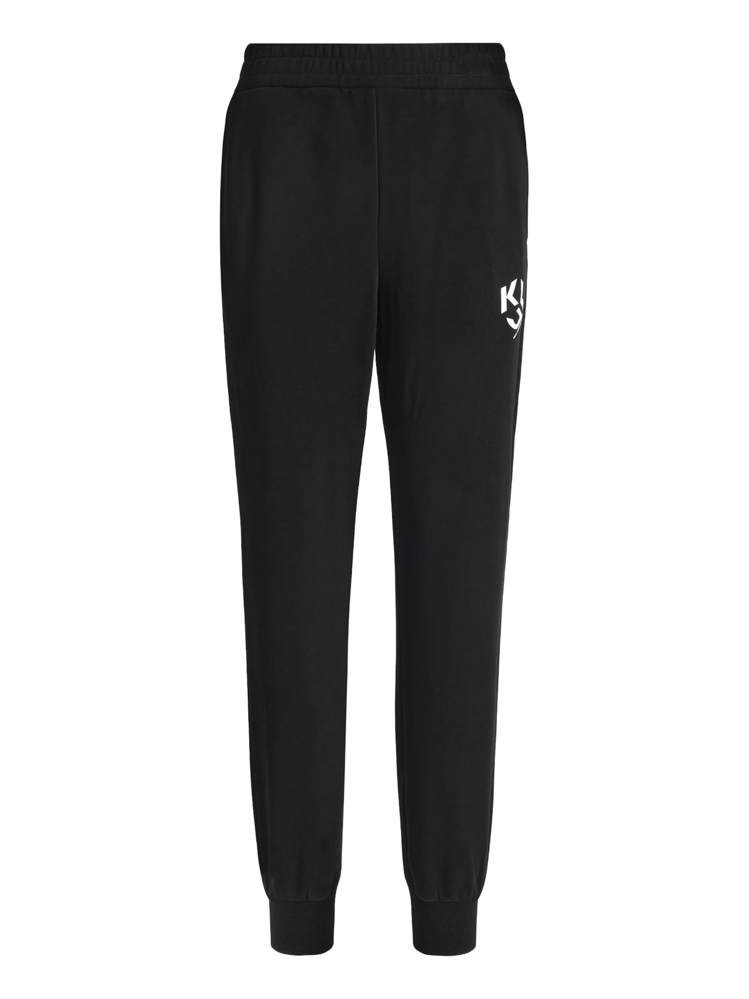 KARL LAGERFELD JEANS Tapered Byxa i svart: framsida