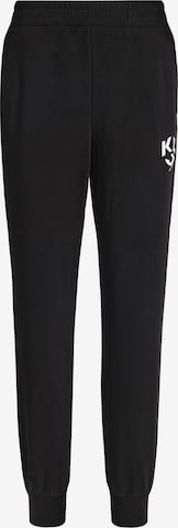 KARL LAGERFELD JEANS Tapered Housut värissä musta: etupuoli